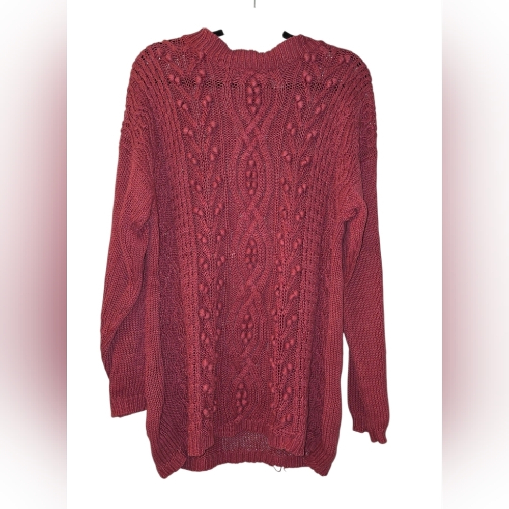 Lauren Brooke, Raspberry Colored , Size Large, Sweater